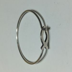 🌟Retired James Avery “Sterling Silver” Ichthus Fish Hook On Bracelet; Used.
